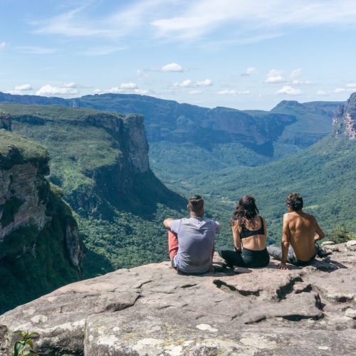 Group,Of,Hikers,In,Vale,Do,Pati,(paty,Valley),,Chapada