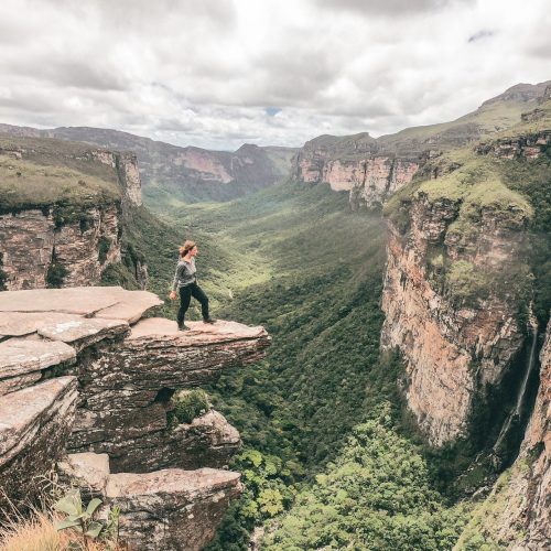 Tourist,Trekking,To,Vale,Do,Pati,,Bahia,,In,Chapada,Diamantina